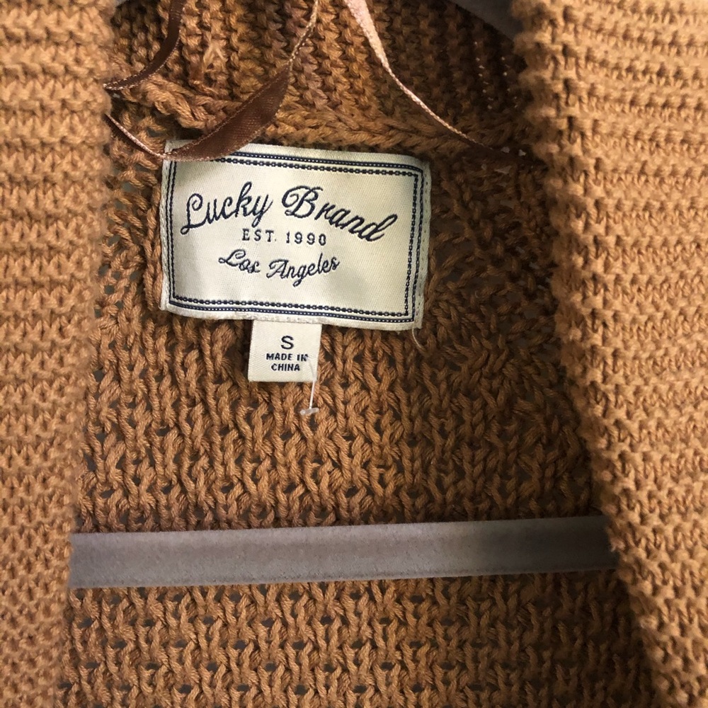 Lucky Brand Carmel open long cardigan small - Picture 2 of 8